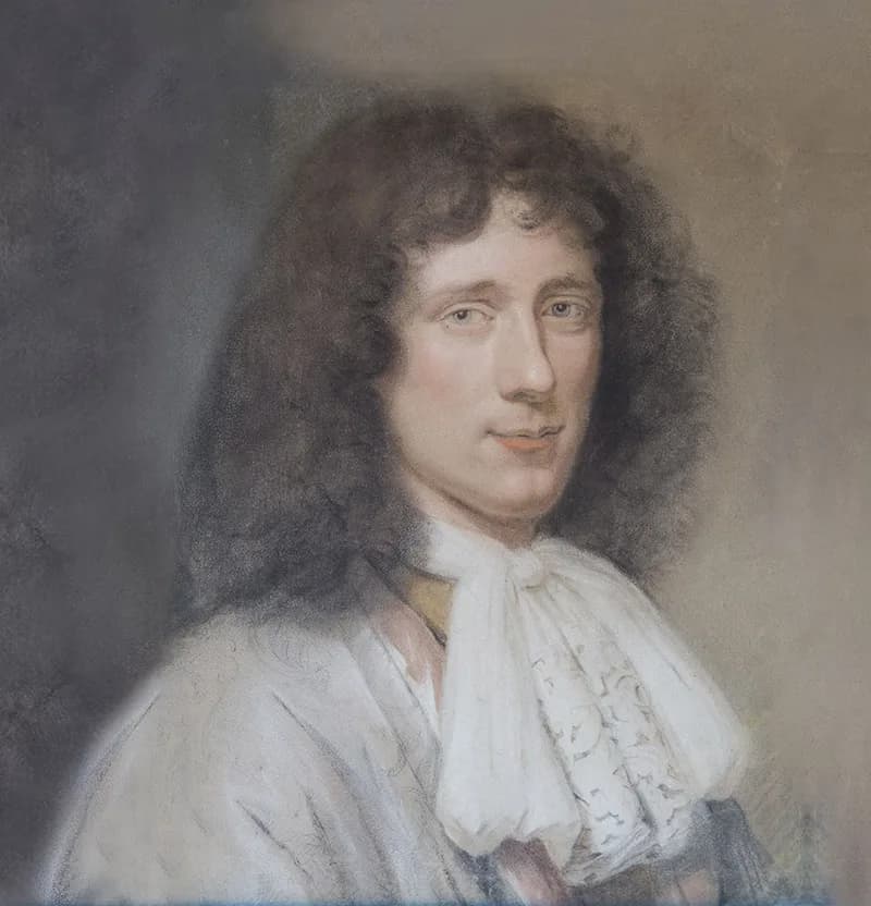 クリスティアーン・ホイヘンスの肖像(Portrait of Christiaan Huygens (1629-1695)detail・出典: Wikimedia Commons・Bernard Vaillant・Public domain)