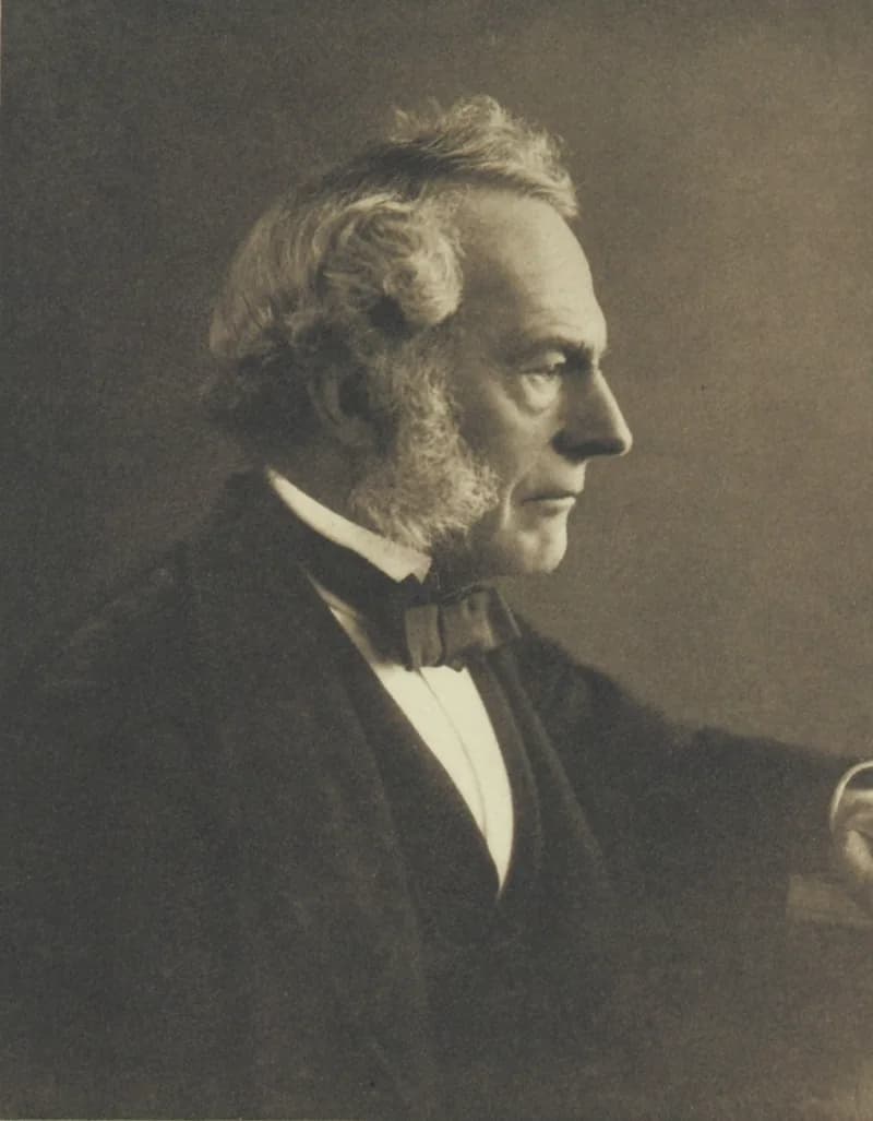 ジョージ・ガブリエル・ストークスの肖像(George Gabriel Stokes, ante 1903・出典: Wikimedia Commons・Swan Electric Engraving Co.・Public domain)