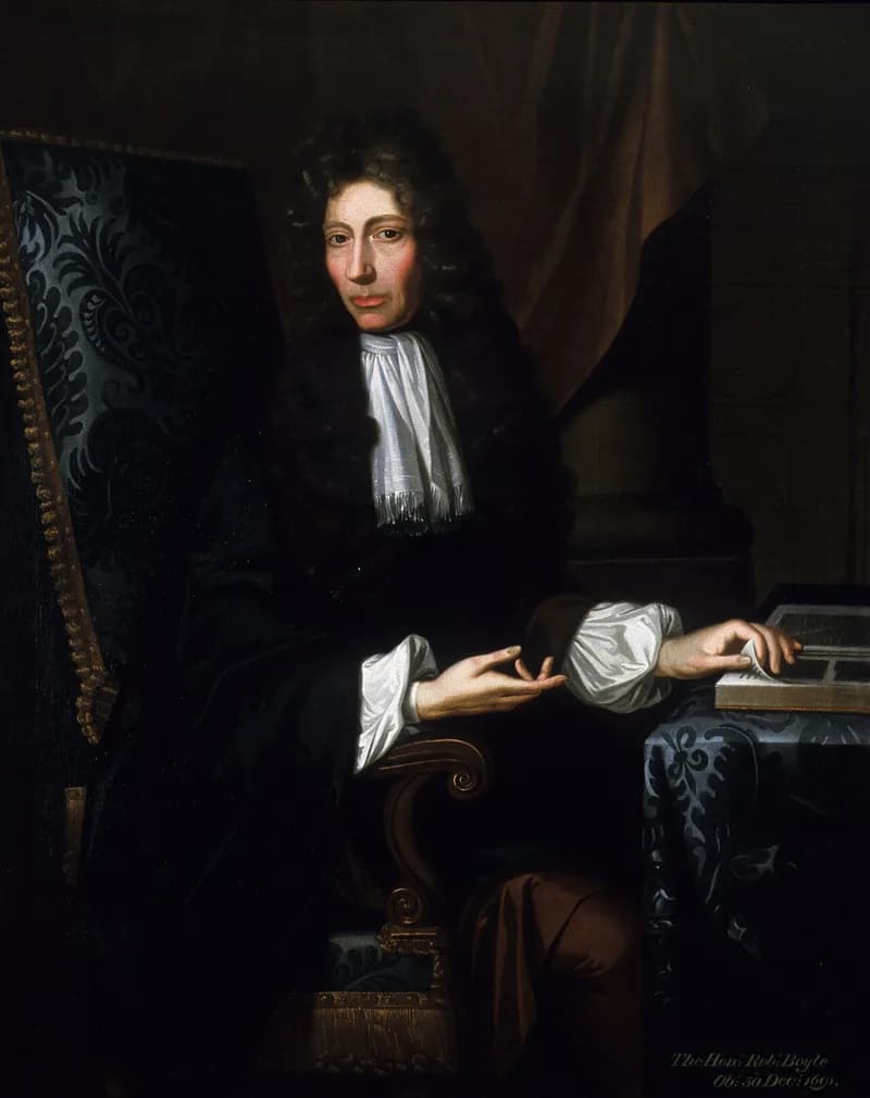 ロバート・ボイルの肖像(The Shannon Portrait of the Hon. Robert Boyle F. R. S. (1627-1691).・出典: Wikimedia Commons・Johann Kerseboom・Public domain)