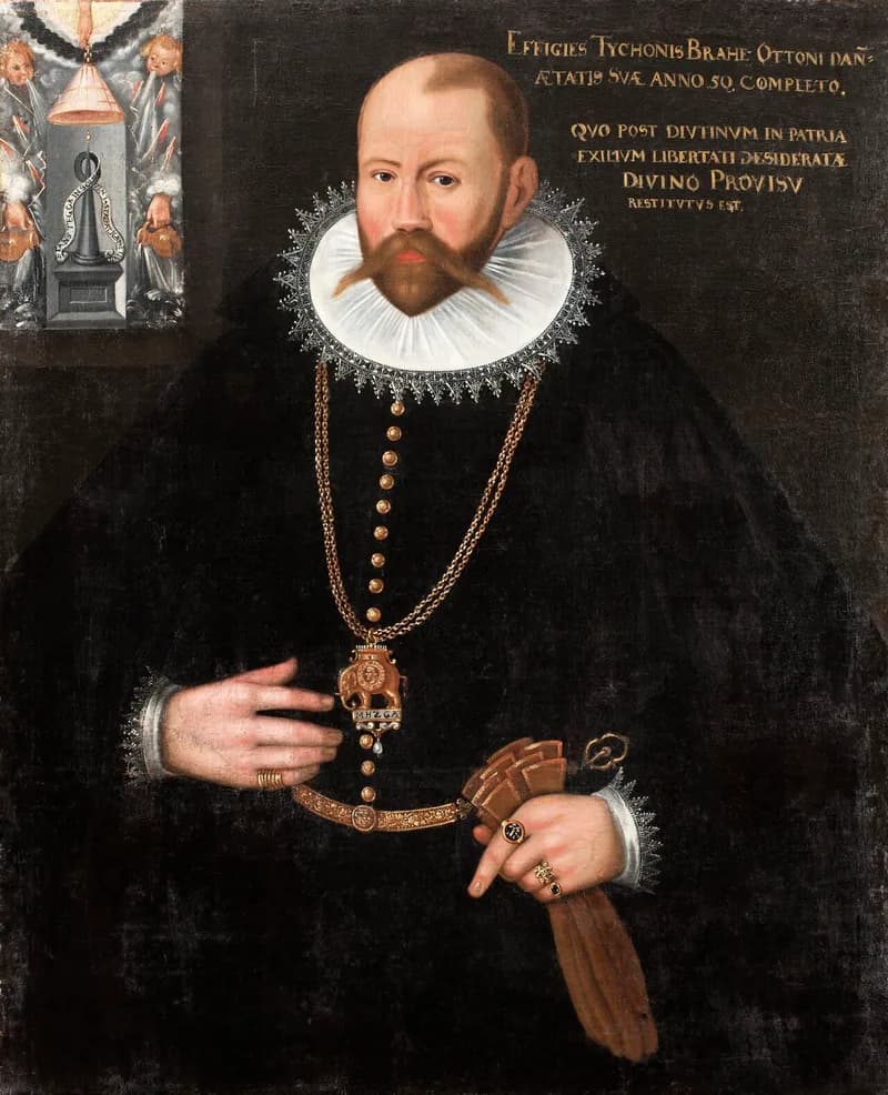 ティコ・ブラーエの肖像(Porträtt, man・出典: Wikimedia Commons・作者不明・Public domain)